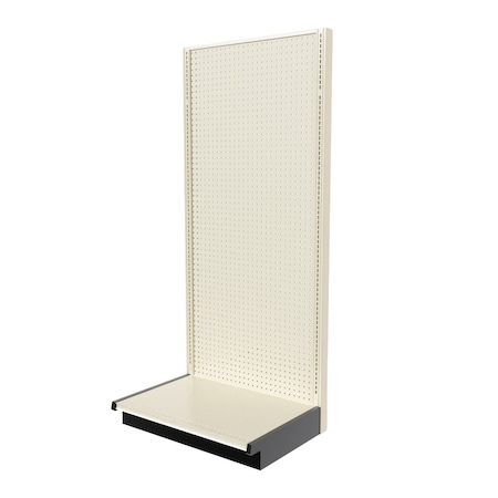 Lozier Gondola Single Sided Add-on, Platinum Off-White, 36W x 84H x 25D P385U-AD